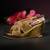 Gold handwork wedge