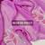 Purple handpainted floral chiffon saree with gota detailing