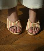 Pearl work kitten heel