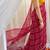 Red bandhej work chiffon saree