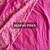 Pink hand block printed mul cotton saree with printed blouse