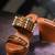 Tan studded wedges