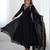 Black Flowy Kurti Set with Dupatta