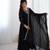 Black Flowy Kurti Set with Dupatta