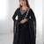Black Flowy Kurti Set with Dupatta