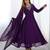 Purple Georgette Embroidered Kurta set