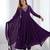 Purple Georgette Embroidered Kurta set