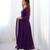 Purple Georgette Embroidered Kurta set