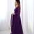 Purple Georgette Embroidered Kurta set