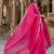 Pink embroidery chanderi silk aaliya cut kurta set with organza dupatta for women
