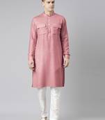 Old rose pathani kurta pajama
