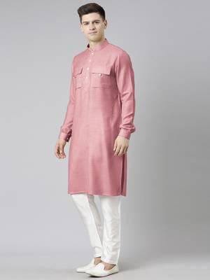Old rose pathani kurta pajama 3