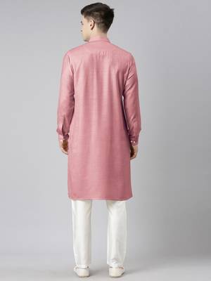 Old rose pathani kurta pajama 4