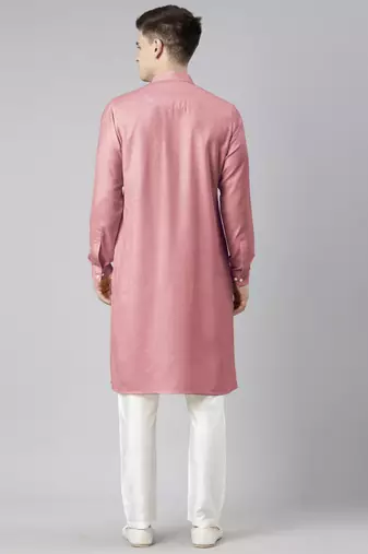 Old rose pathani kurta pajama