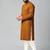 Mustard mirror embroidery kurta pajama
