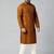 Mustard mirror embroidery kurta pajama