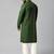 Olive green mirror embroidery kurta pajama