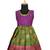 Kids green copper pendant pattu pavadai frocks