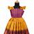 Mustard yellow copper pendant baby pattu pavadai frocks