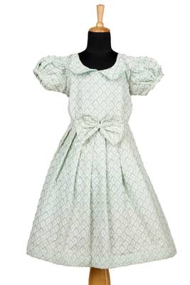 Green pastel pud pattu pavadai frocks for girls !!! 1