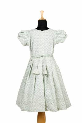 Green pastel pud pattu pavadai frocks for girls !!! 2