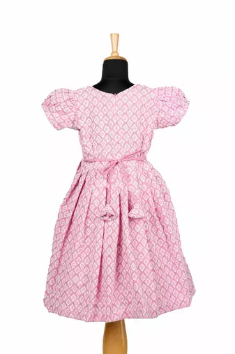 Pink pastel pud pattu pavadai frocks for girls