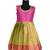 Green pastel maize pattu pavadai frocks for kids