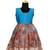 Brown kalamkari fish pattu pavadai frocks for girls