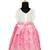 Pink kota creeper pattu pavadai frocks for girls