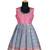 Girls grey copper athangudi pattu pavadai frocks