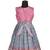 Girls grey copper athangudi pattu pavadai frocks