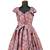 Girls lavender kalamkari leaf pattu pavadai frocks