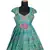 Girls teal green floral patola pattu pavadai frocks