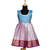 Girls lavender silver algae pattu pavadai frocks