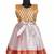 Girls red silver algae pattu pavadai frocks