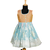 Girls blue turquoise pattu pavadai frocks