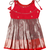 Red golden aster baby pattu pavadai frocks for girls