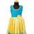 Girls yellow golden galaxi pattu pavadai frocks