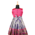 Girls blue paithani parakeet pattu pavadai frocks