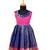 Girls navy blue sevandhi pattu pavadai frocks