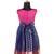 Girls navy blue sevandhi pattu pavadai frocks