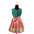 Girls peach lotus garden pattu pavadai frocks