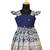 Girls navy blue kgf pattu pavadai frocks