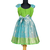 Sky blue floating mango bhutta baby pattu pavadai frocks