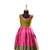 Dark pink antique pendent baby pattu pavadai frocks for kids