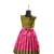Dark pink antique pendent baby pattu pavadai frocks for kids