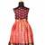 Girls peach golden piller pattu pavadai frocks