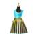 Green copper twin leaf baby pattu pavadai frocks for kids