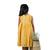 Yellow checks rice corn pattu pavadai frocks for kids