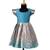Sky blue tissue mughal baby pattu pavadai frocks for kids